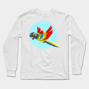 Cartoon Parrot. Long Sleeve T-Shirt